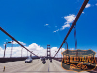 Harleys an der Golden Gate San Francisco US BIKE TRAVEL