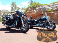 Harleys am Zion NAtionalpark US BIKE TRAVEL