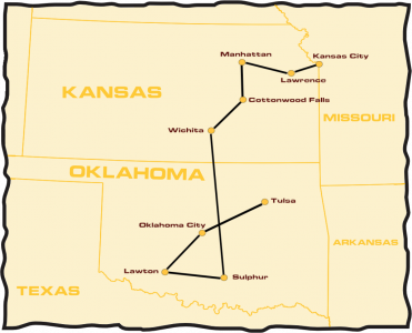 Kansas und Oklahoma im Detail - US BIKE TRAVEL